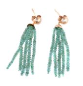 A pair of emerald earrings by Natalia Josca