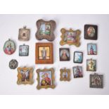 A collection of Russian porcelain plaques