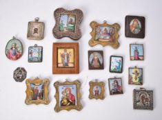 A collection of Russian porcelain plaques