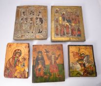 Five Orthodox icons