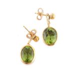 A pair of peridot earrings by Natalia Josca