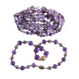 An amethyst bead necklace by Natalia Josca