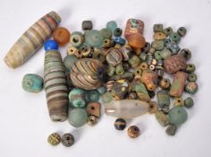 A mixed group of beads