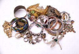 A group of costume jewellery