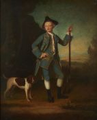 After George Romney, Portrait of Jacob Morland (1740-1780) and his dog