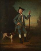 After George Romney, Portrait of Jacob Morland (1740-1780) and his dog