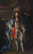 Follower of Sir Godfrey Kneller, Portraits of William and Mary in coronation robes