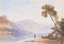 Anthony Vandyke Copley Fielding (British 1787 - 1855), The Skiddaw range from Derwent Water