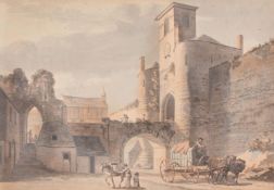 Paul Sandby (British 1731 – 1809), The East side of Caernarvon