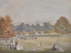 Attributed to Thomas Homer Shepherd (British 1793-1864), View from Hyde Park of the Great Exhibition