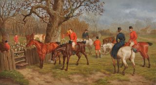 Edward Benjamin Herberte (British 1857-1893), Set of four hunting scenes (4)