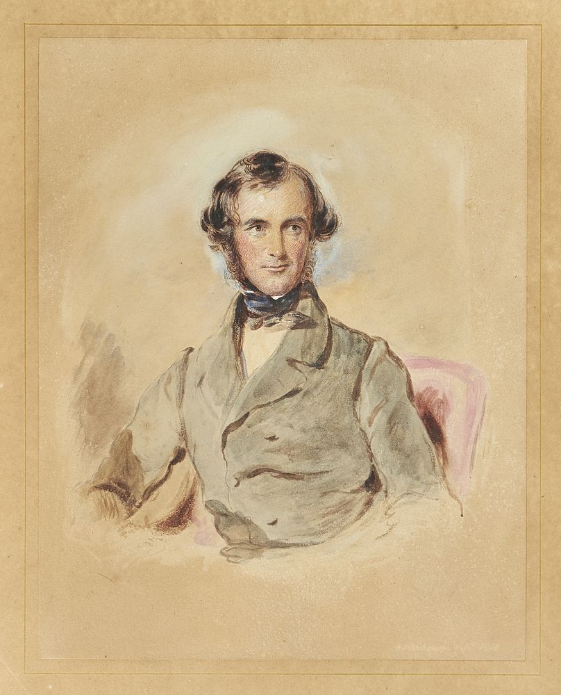 Frederick Tatham (British 1805-1878), Portraits of Colonel George Greenwood and John Greenwood (2)