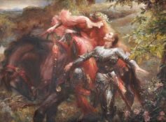 After Sir Francis Dicksee (British 1853-1928), La Belle Dame Sans Merci