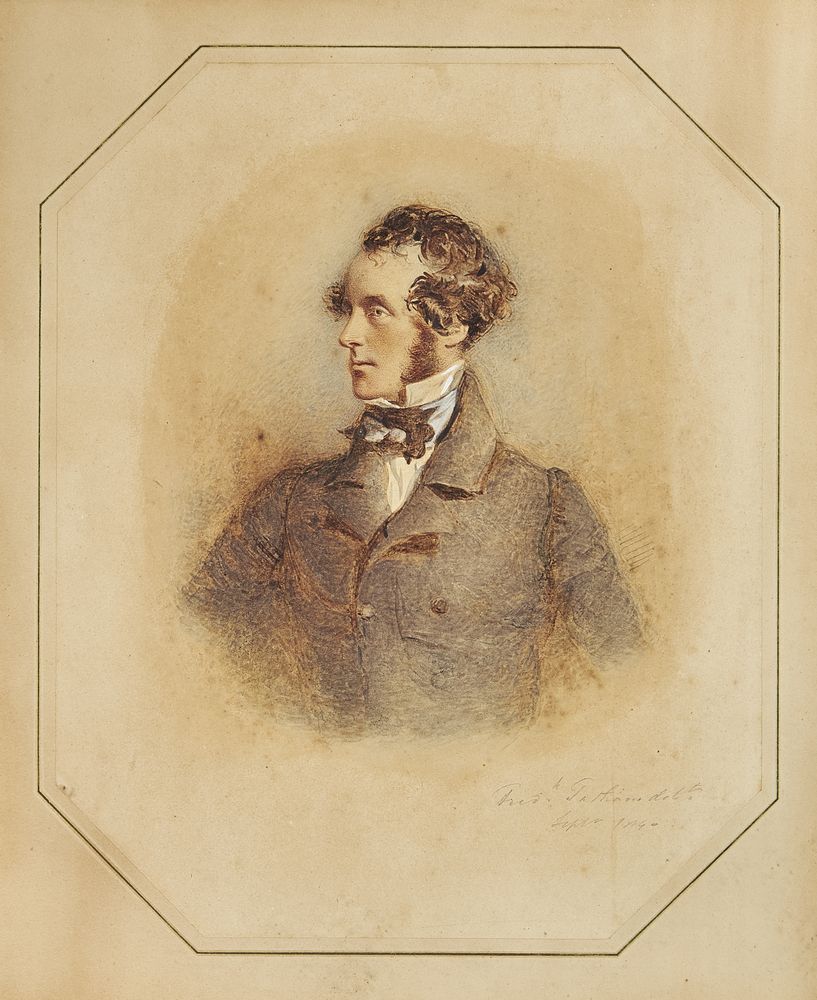 Frederick Tatham (British 1805-1878), Portraits of Colonel George Greenwood and John Greenwood (2) - Image 2 of 5