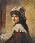 Attributed to Luigi Conconi (Italian 1852-1917), Portrait of a young woman