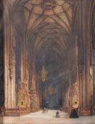 Franz Alt (Austrian 1821-1914), Church interior