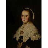 Circle of Thomas de Keyser (Dutch 1596-1667), Portrait of a lady, half-length, in a black dress with