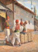 Attributed to Spiro Bocaric (Yugoslavian 1878-1941), The laundrymen