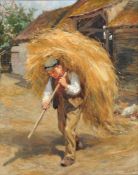Ralph Hedley (British 1851-1913), Carrying the hay