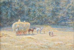 Helen Allingham (British 1848-1926)Carrying the Hay, Shere