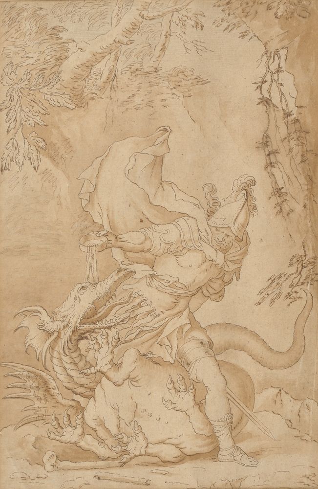 Italian School (late 16th / early 17th century) , George and the dragon