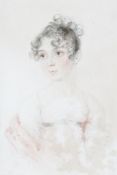 Nicholas Pocock (British 1740-1821), Portrait of the artist's daughter Elizabeth