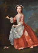 Circle of Thomas Hudson (British 1701-1779), Portrait of Margaret Matson, sister of Ann Matson