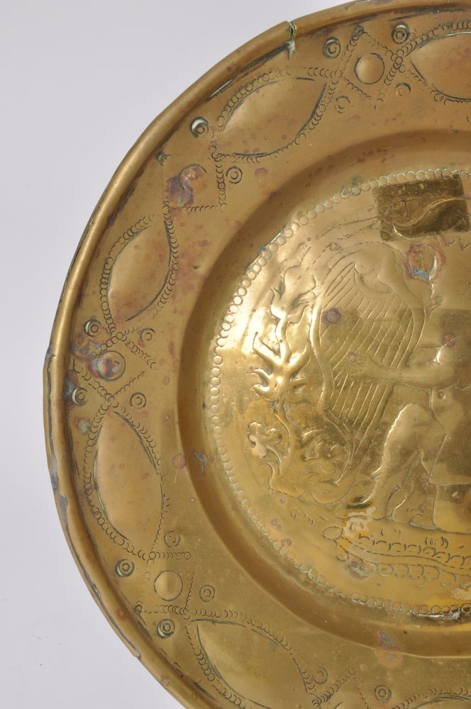 A Nuremberg brass alms dish, late 15th century - Image 4 of 4