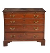 A George III mahogany bachelors chest of drawers