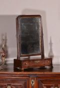 A George II mahogany dressing mirror