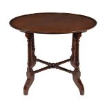 A Victorian mahogany circular centre table