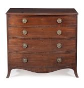 A Regency mahogany chest of drawers