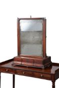 A George II mahogany dressing mirror