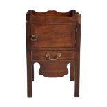 A George III mahogany night commode