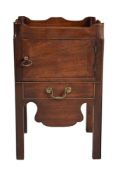 A George III mahogany night commode