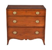 A George III mahogany chest of drawers