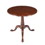 A George III mahogany tilt top table