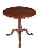 A George III mahogany tilt top table