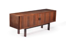 ϒ A rosewood sideboard or office credenza