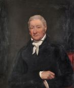 British School (19th century), Portrait of a seated gentleman
