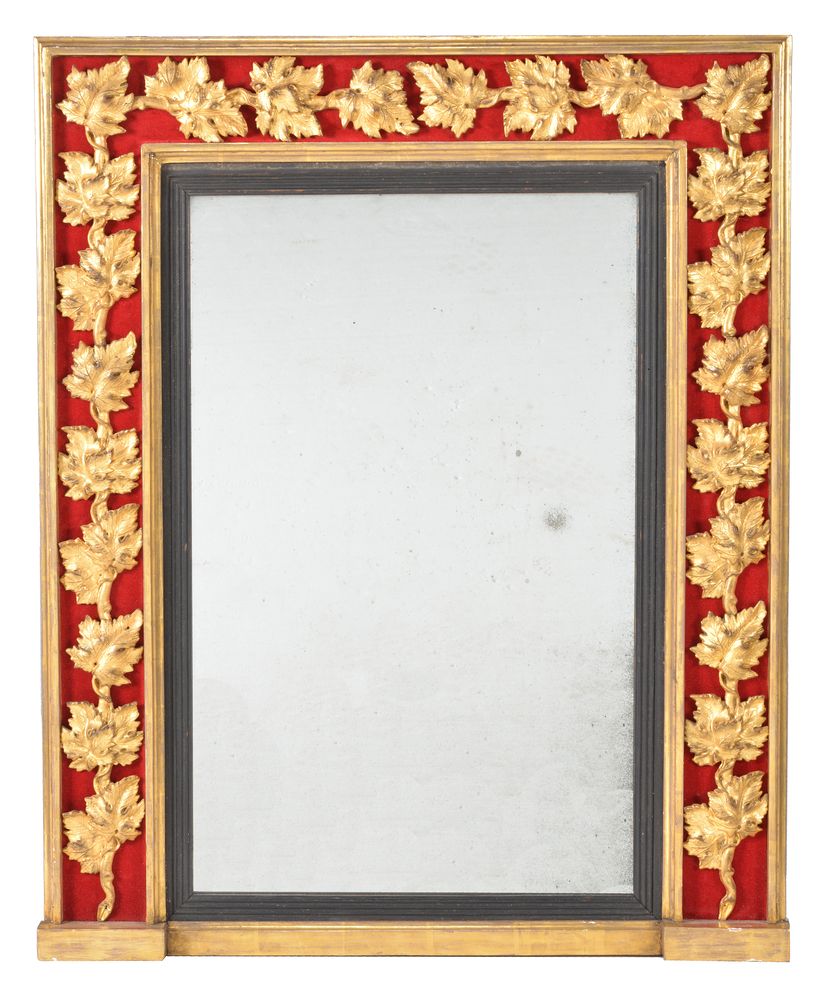 A Regency giltwood and composition wall mirror