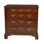 A George III mahogany chest of drawers