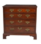 A George III mahogany chest of drawers