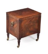 A Regency mahogany wine cooler