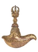 A Tibetan gilt-metal Kartika