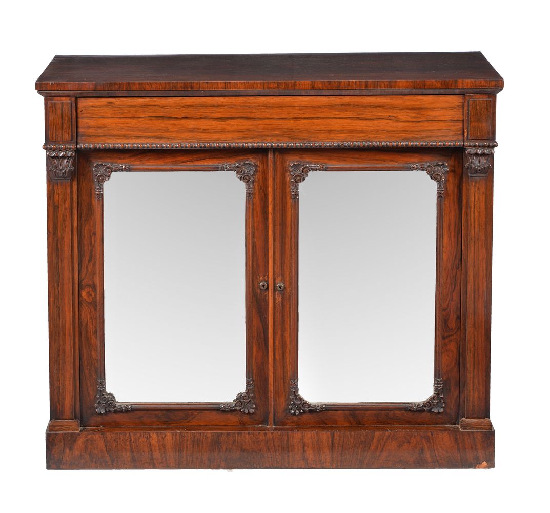 ϒ A Regency rosewood side cabinet