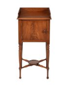 A George IV mahogany bedside cupboard