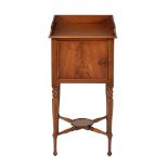 A George IV mahogany bedside cupboard