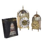 A gilt brass lantern clock
