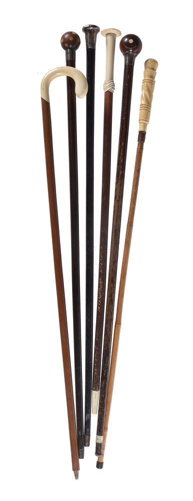 ϒ A collection of six various walking sticks - Image 2 of 2